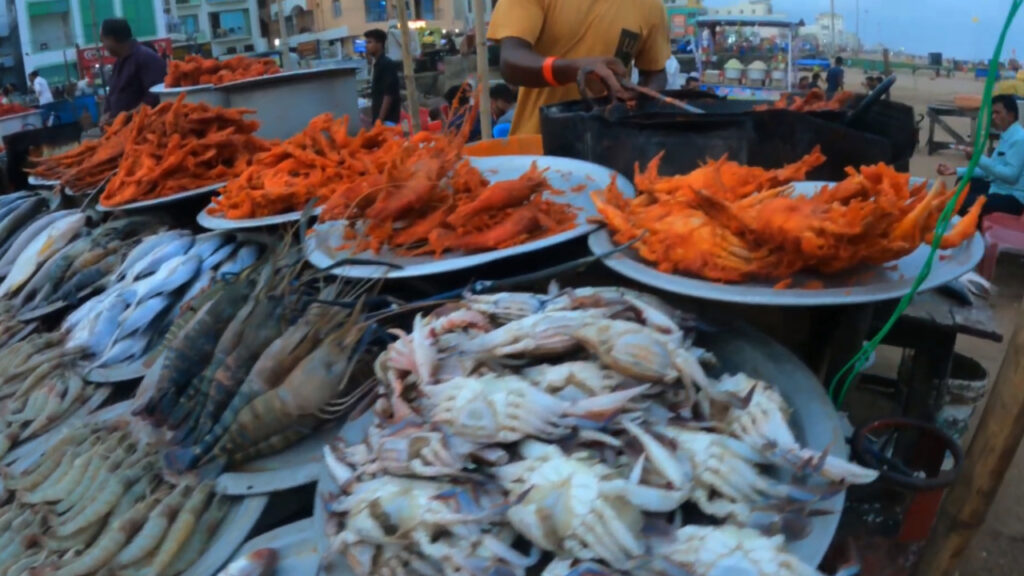 Puri beach food